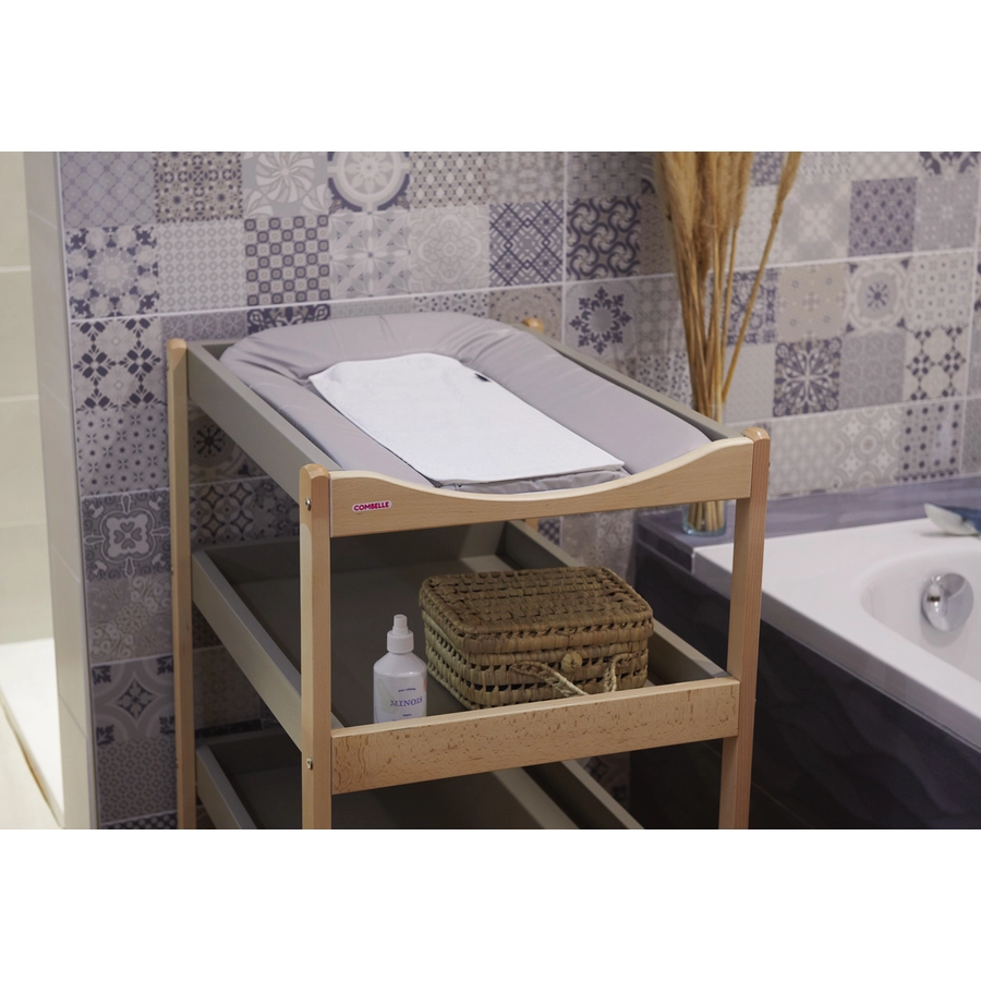 candide Wickelauflage Frottee grau
