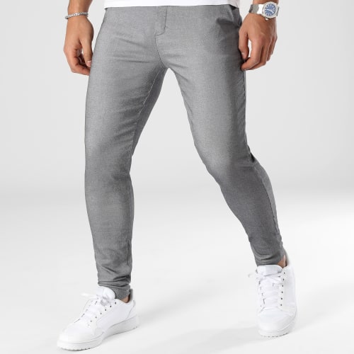 Lot De 2 Pantalons Chino 1676 Gris Bleu Marine