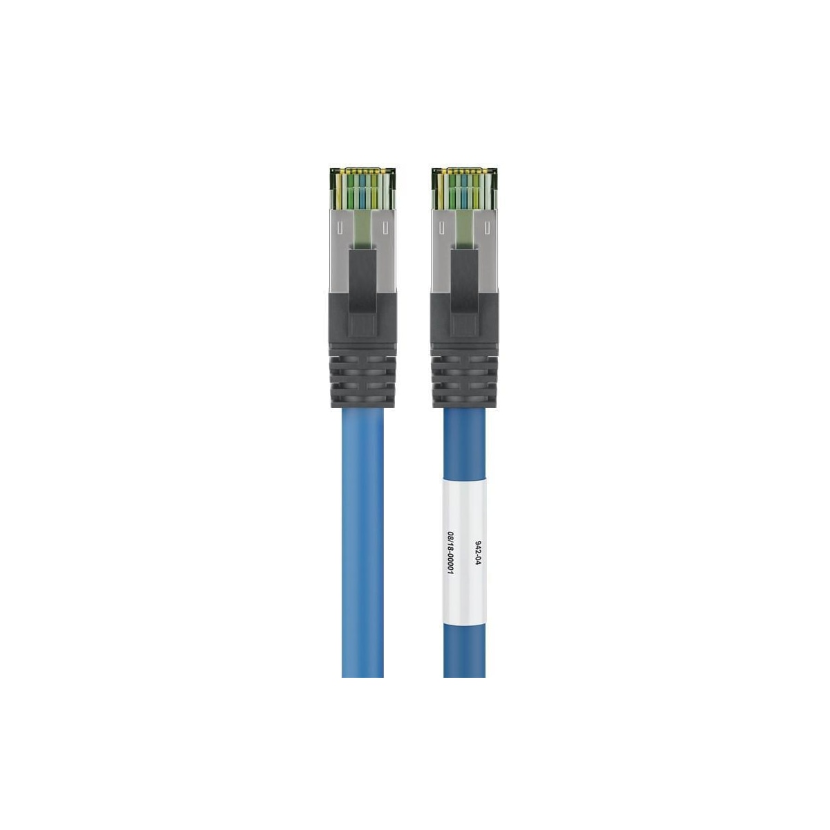 CAT 8.1 patchledning, S/FTP (PiMF), blå
