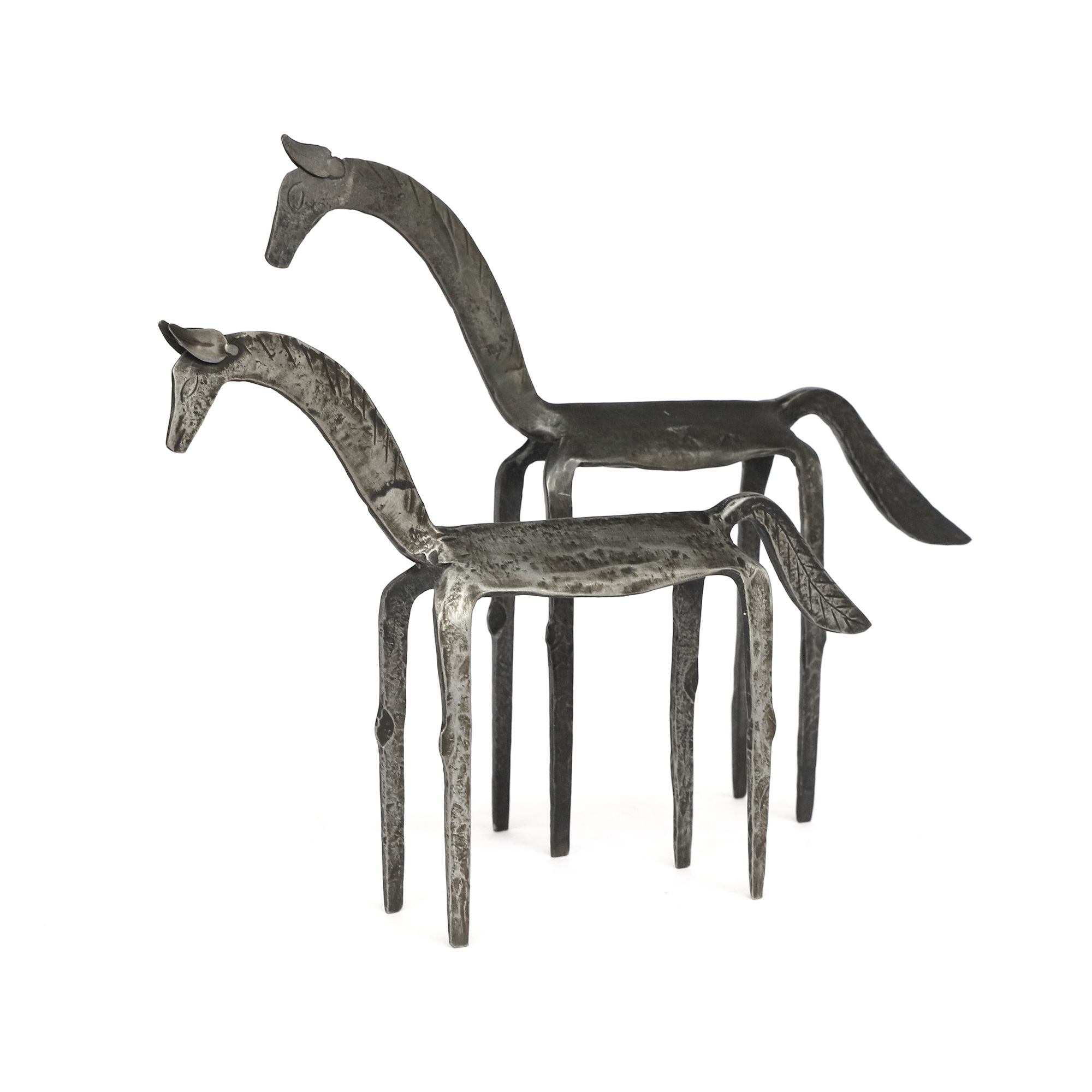 Pferdeskulptur aus Eisen M, B 26,5 cm, H 20,5 cm, T 5 cm von fischer's lagerhaus