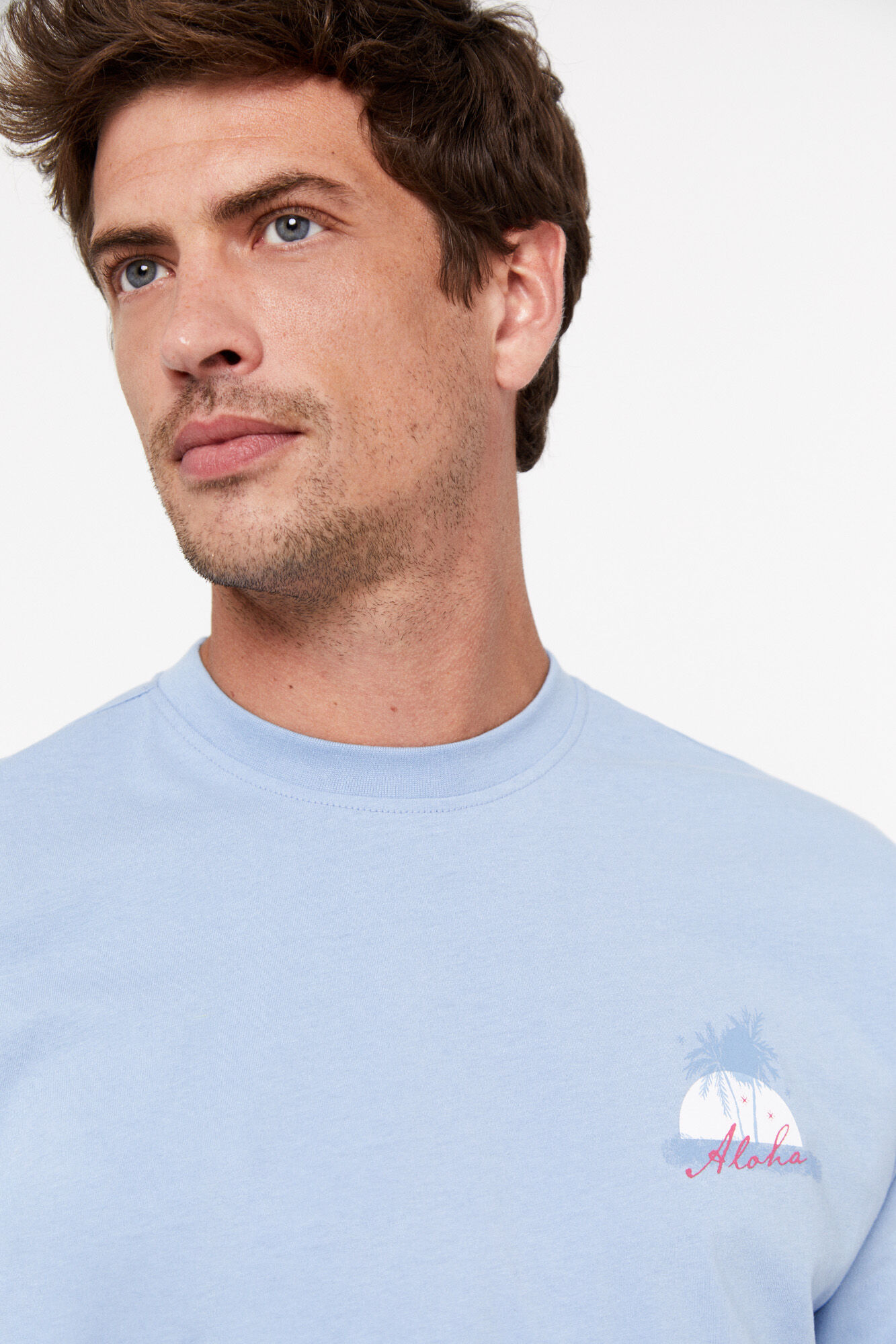Camiseta estampada - Azul