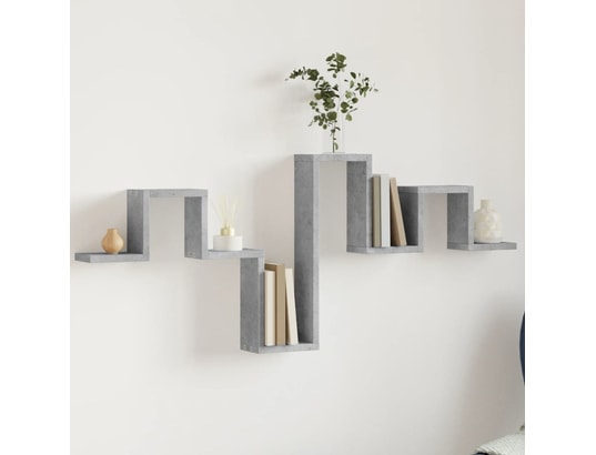 VIDAXL - Etagère murale étagère murale gris béton 104,5x10x43 cm bois d'ingénierie