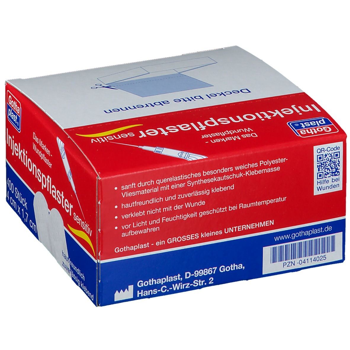 Gothplast® Injektionspflaster sensitiv 4 cm x 1,7 cm