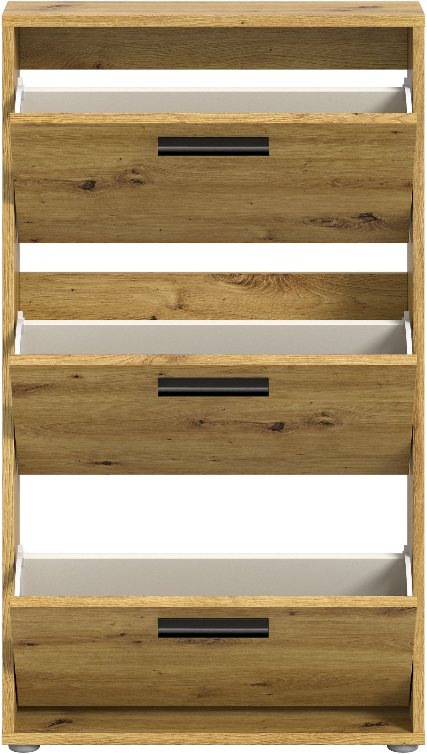 HBZ Schuhkipper »Sam Schuhkipper, Schuhschrank BxHxT 59x103x17 cm« 1 Stk. tlg. Schuhkipper, Schuhschrank mit 3 Klappen, BxHxT 59x103x17cm