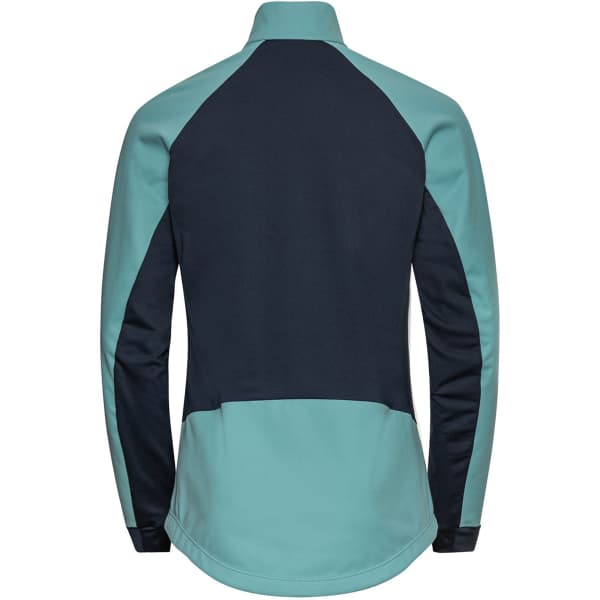 Veste ski de fond ODLO BRENSHOLMEN JACKET W REEF WATERS/DARK SAPPHIRE