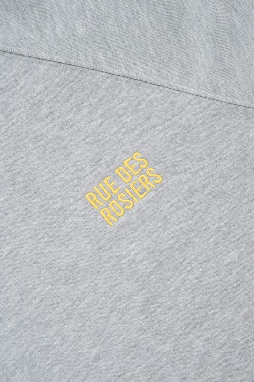 Lichtgrijze sweater met korte mouwen 