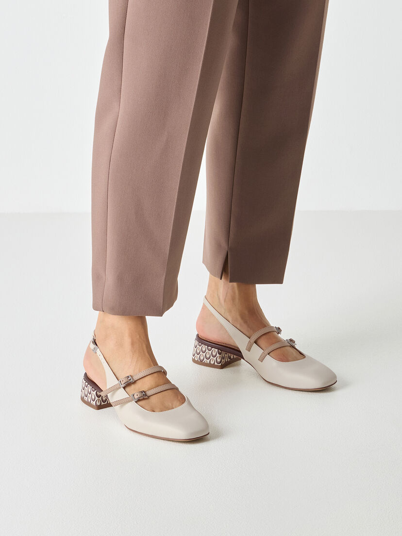 Slingpumps - wit