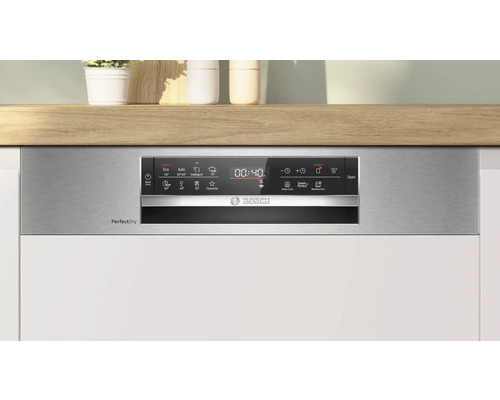 Bosch SMI6ZCS16E halfgeïntegreerde vaatwasser, 59,8 x 81,5 x 57,3 cm, voor 14 couverts, 9 l inhoud, 40 dB(A)