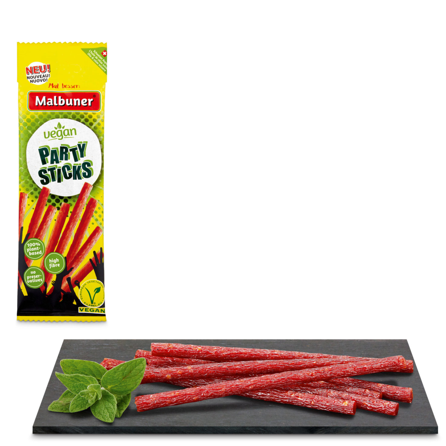 Malbuner vegane Party Sticks Nature -