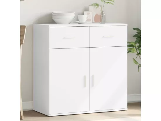 Buffet blanc 79x38x80 cm bois d’ingénierie