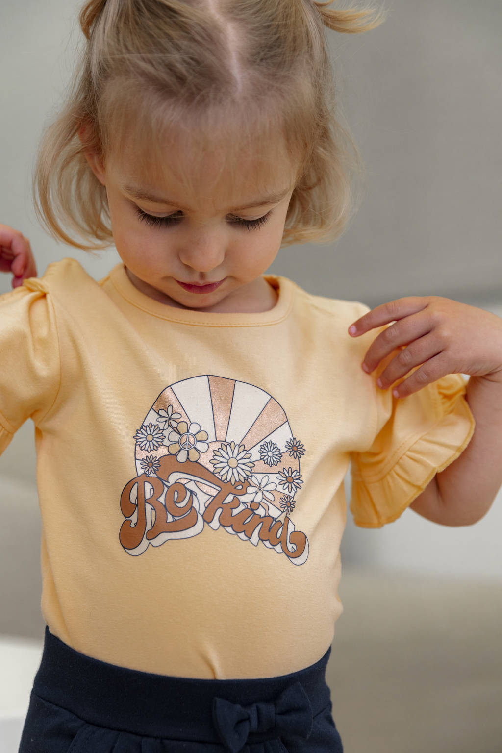 Dirkje T-shirt T-shirt ss met printopdruk oranje