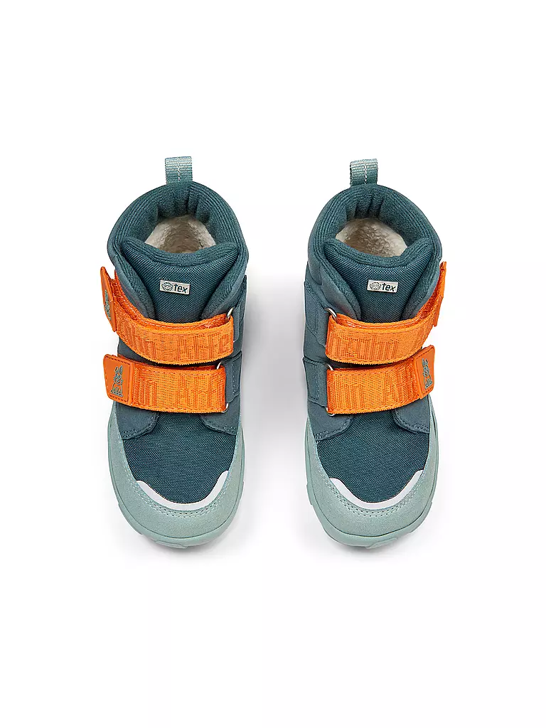 AFFENZAHN Kinder Winterstiefel VEGAN COMFY Hase hellblau