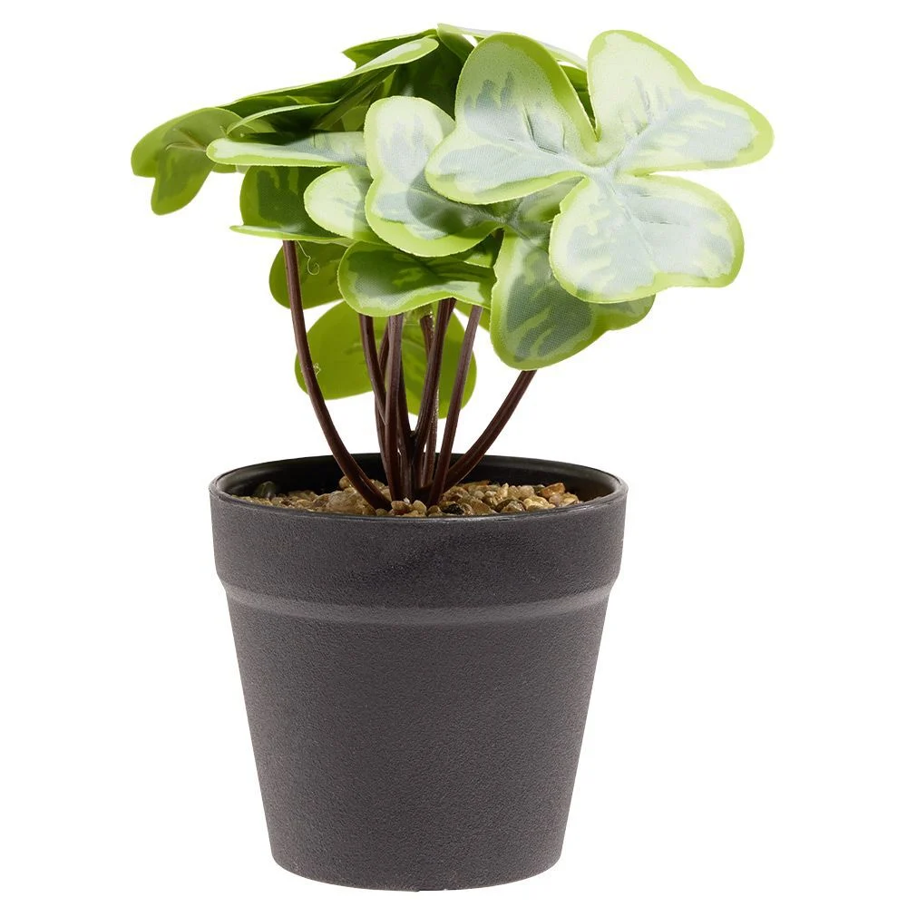 Plante artificielle verte dans pot Ø8,7xH18cm