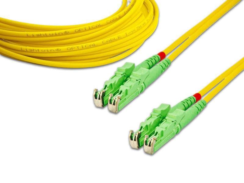 Lightwin LWL-Patchkabel SM E2000/APC – E2000/APC, OS2, Dupl Singlemode E2000/APC-E2000/APC Duplex OS2 3 m