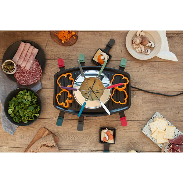 Set à raclette, gril et fondue 8 personnes 1100 W Livoo