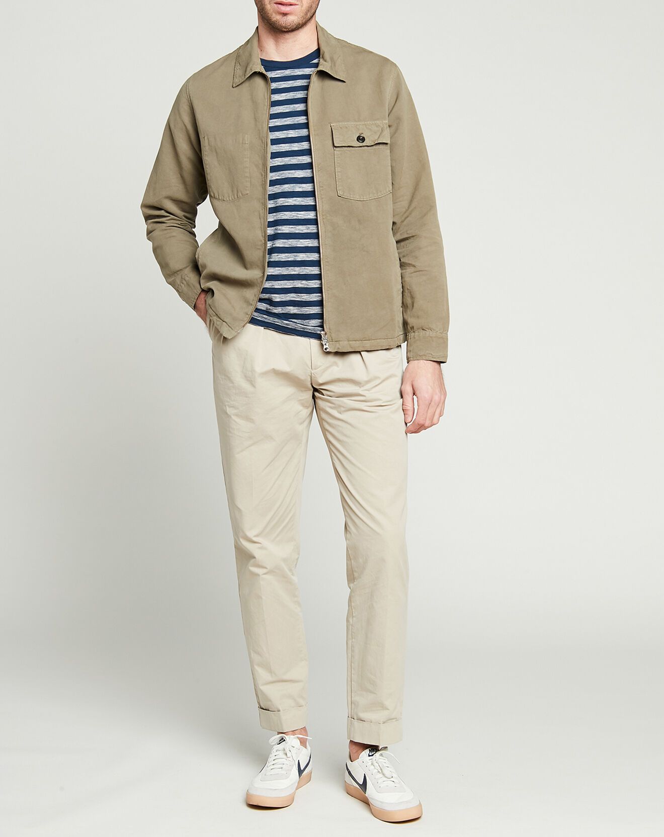 Hartford Veste en Coton & Lin Dawson kaki