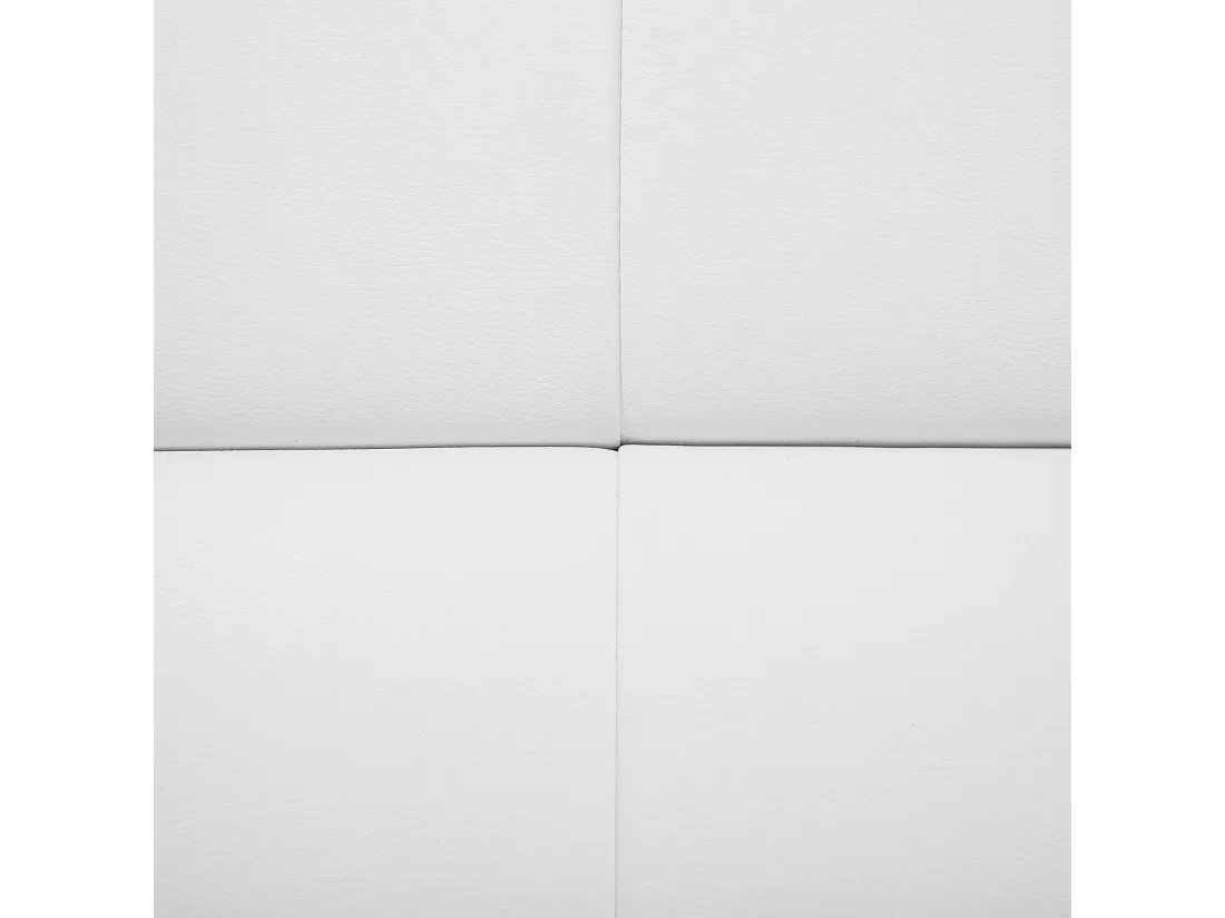 Canapé 2 places en cuir PU blanc LEIRA