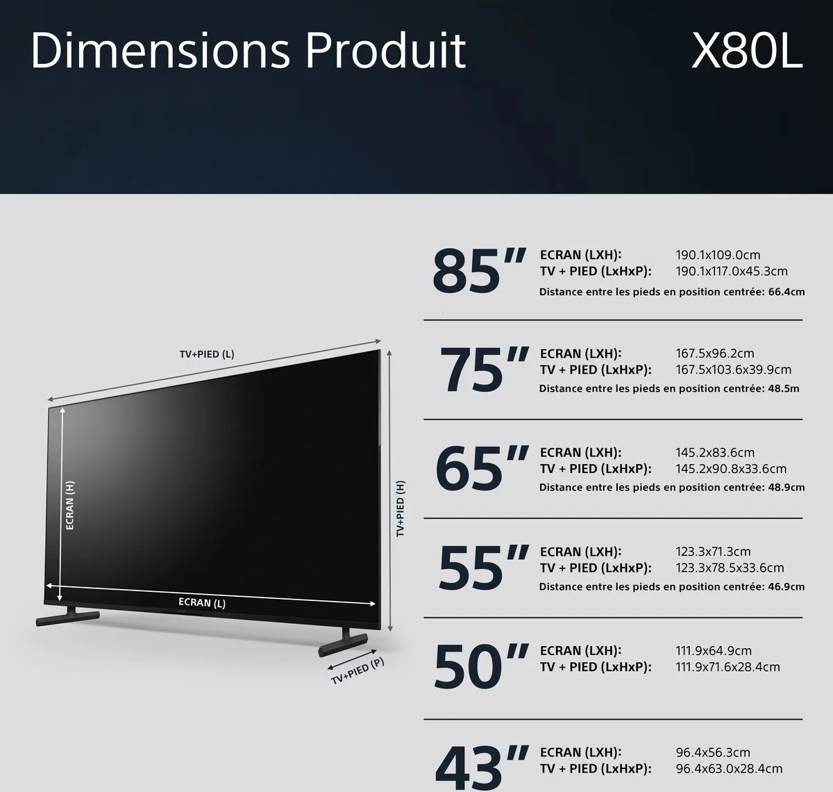 Sony KD-55X80L TV UHD 4K