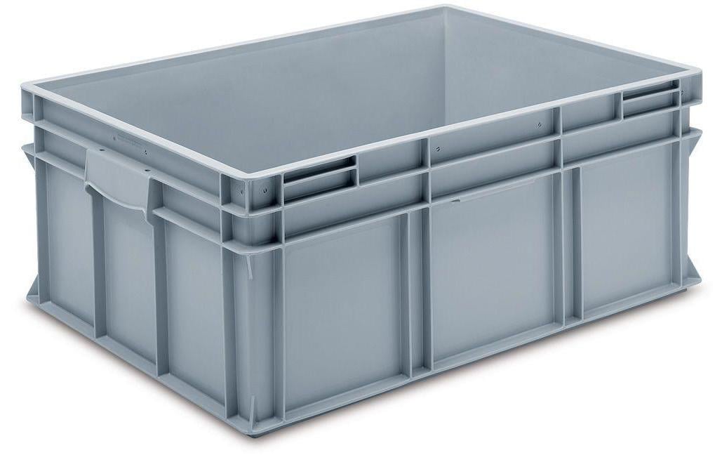Stapelbehälter RAKO 800x600x323 mm, GrauStapelbehälter RAKO, Boden verrippt