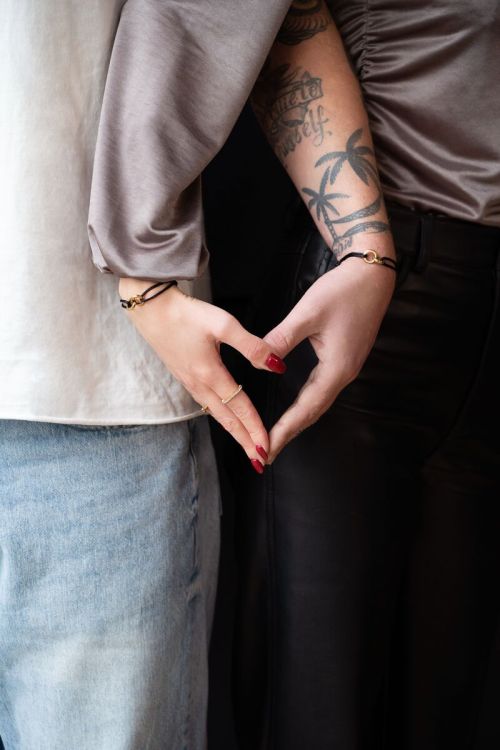 Zwarte forever connected armband