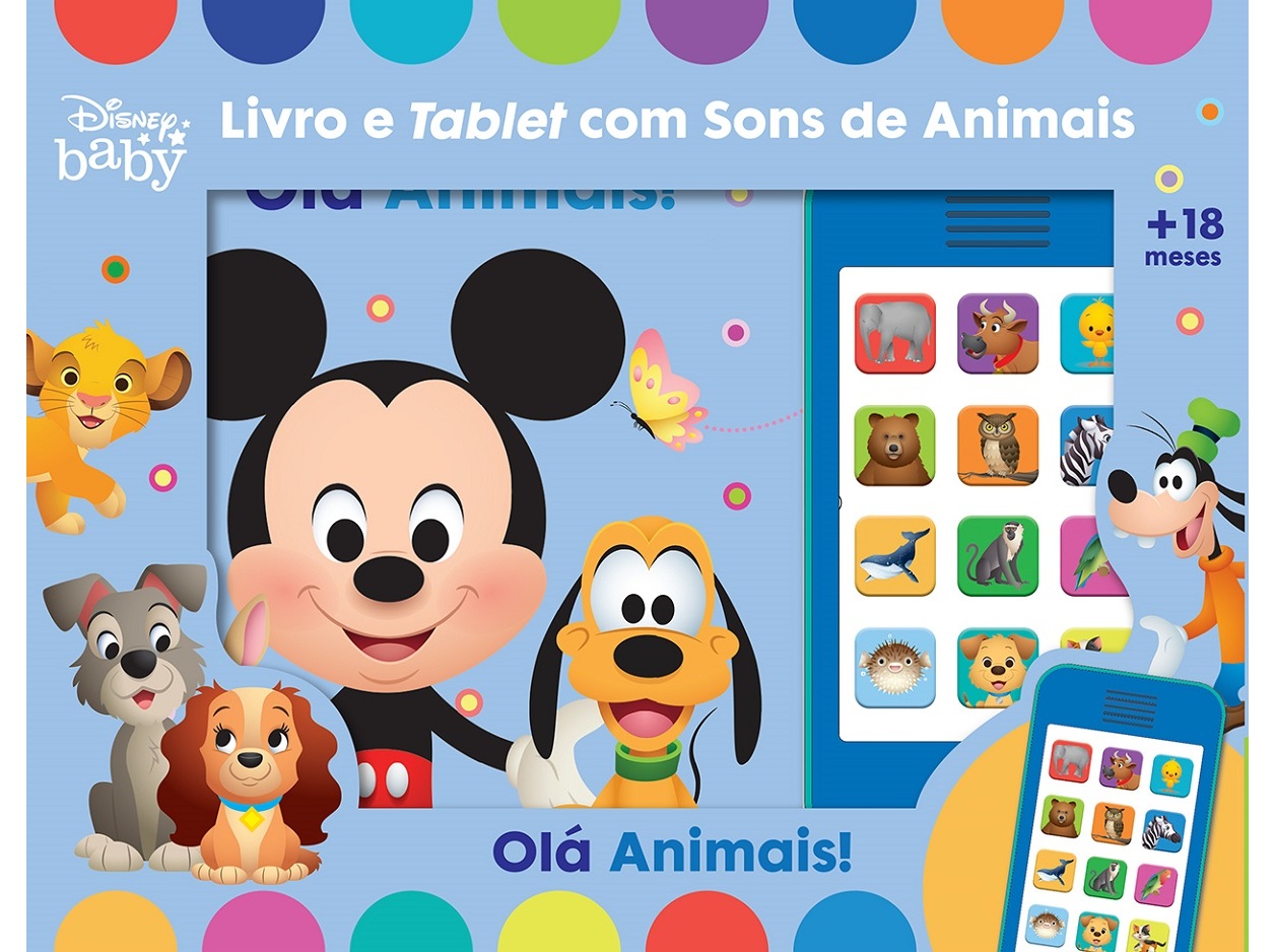 LIVRO OLÁ ANIMAIS DISNEY BABY