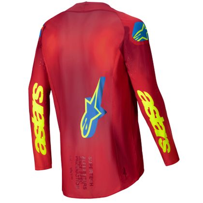 Maillot cross Alpinestars SUPERTECH - MAKER 2025 - Rouge / Jaune