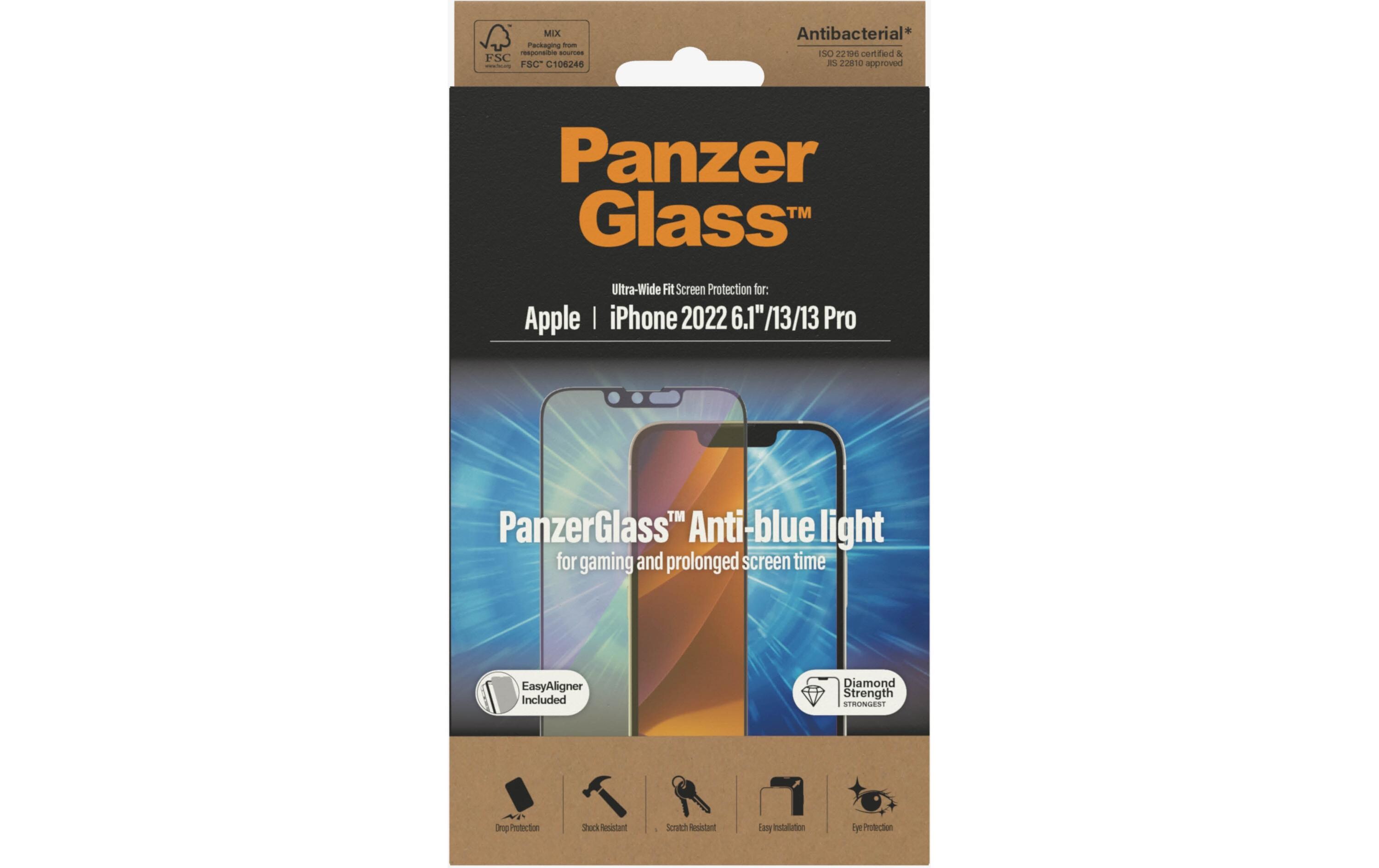 Displayschutz Ultra Wide Anti Bluelight iPhone 13/13 Pro/14Anti Bluelight Schutzfolie mit Applicator für das Apple iPhone 14/iPhone 13/iPhone 13 Pro
