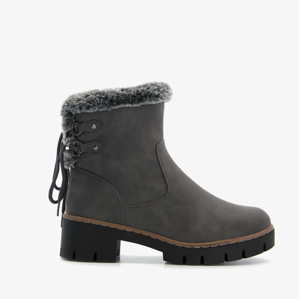 Blue Box gevoerde dames boots grijs