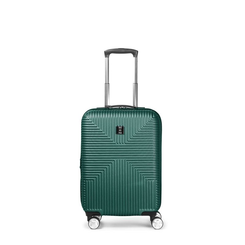 Lot de 3 valises rigides Takai Extensibles 55, 67 et 77 cm Vert