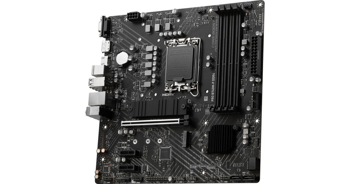 MSIPRO B760M-P DDR4 socket 1700 moederbord  (Zwart, RAID, Gb-LAN, Sound, µATX)