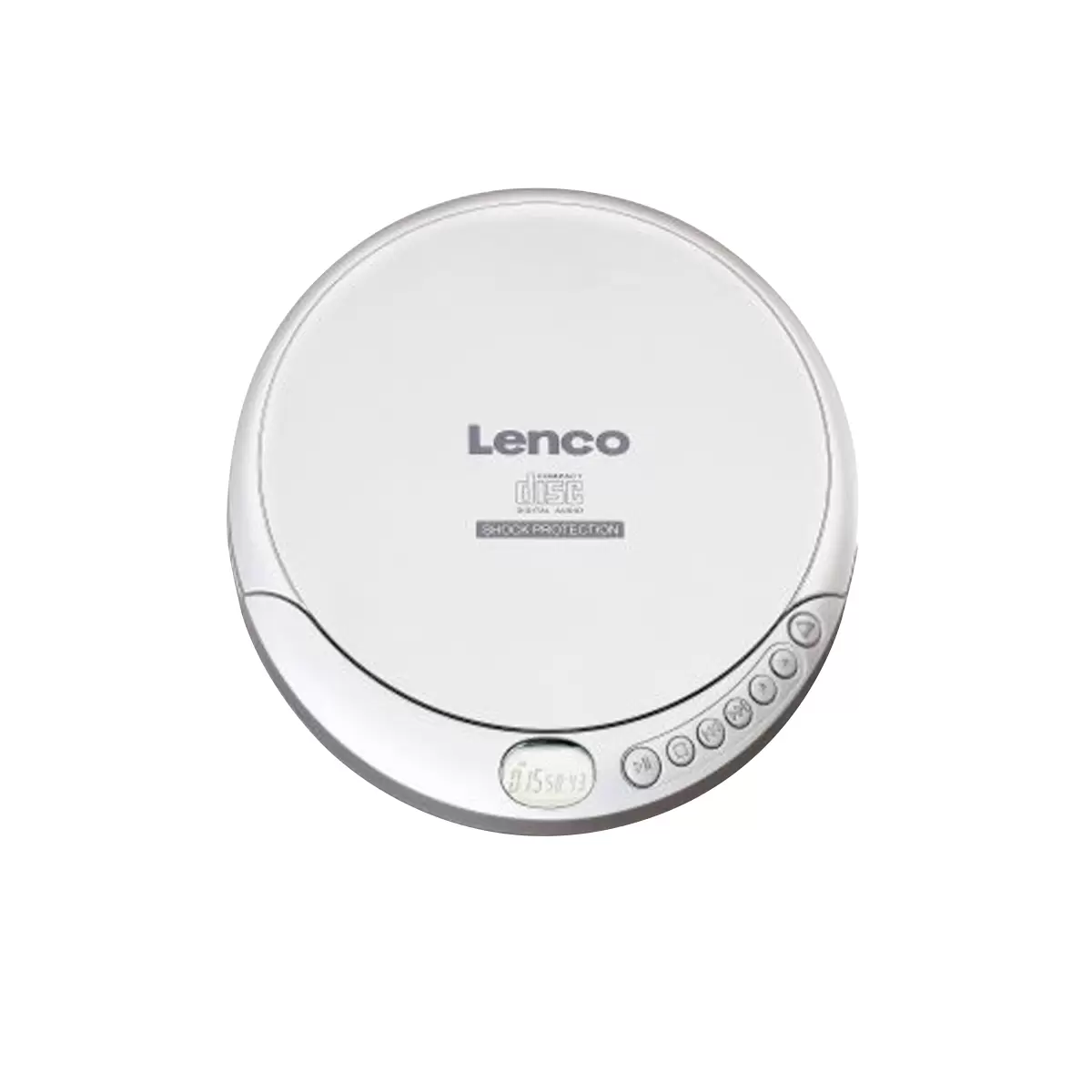 Portabler CD/MP3 Player LENCO Silber