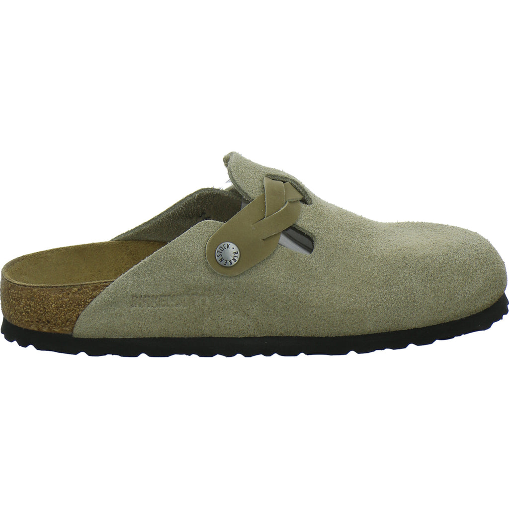Birkenstock Pantoletten Damen Boston Braided taupe