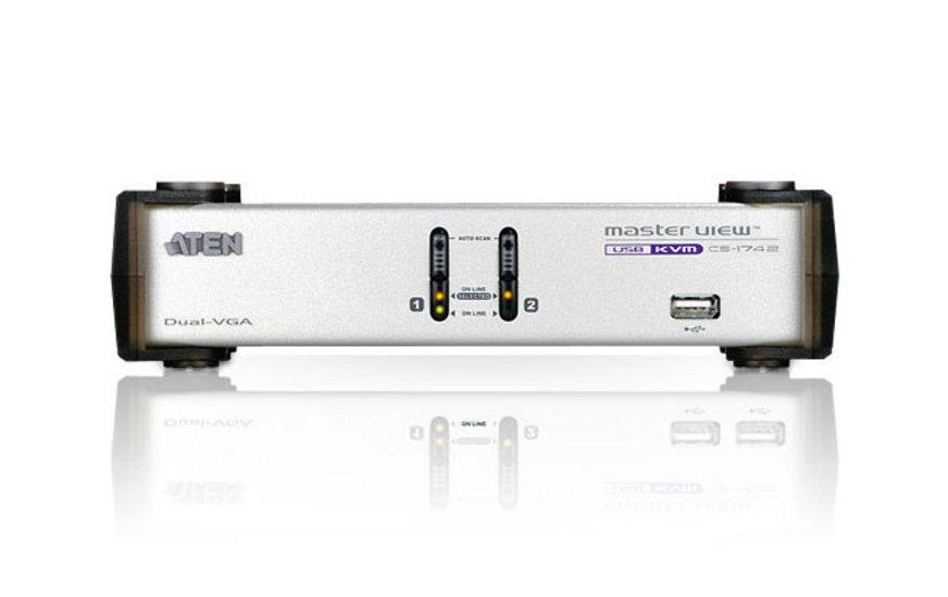KVM Switch CS1742<br>Computerumschalter für 2 Computer