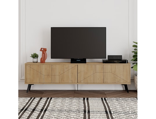CONCEPT1 - Meuble TV Dune - Chêne 180 x 50 x 29,6