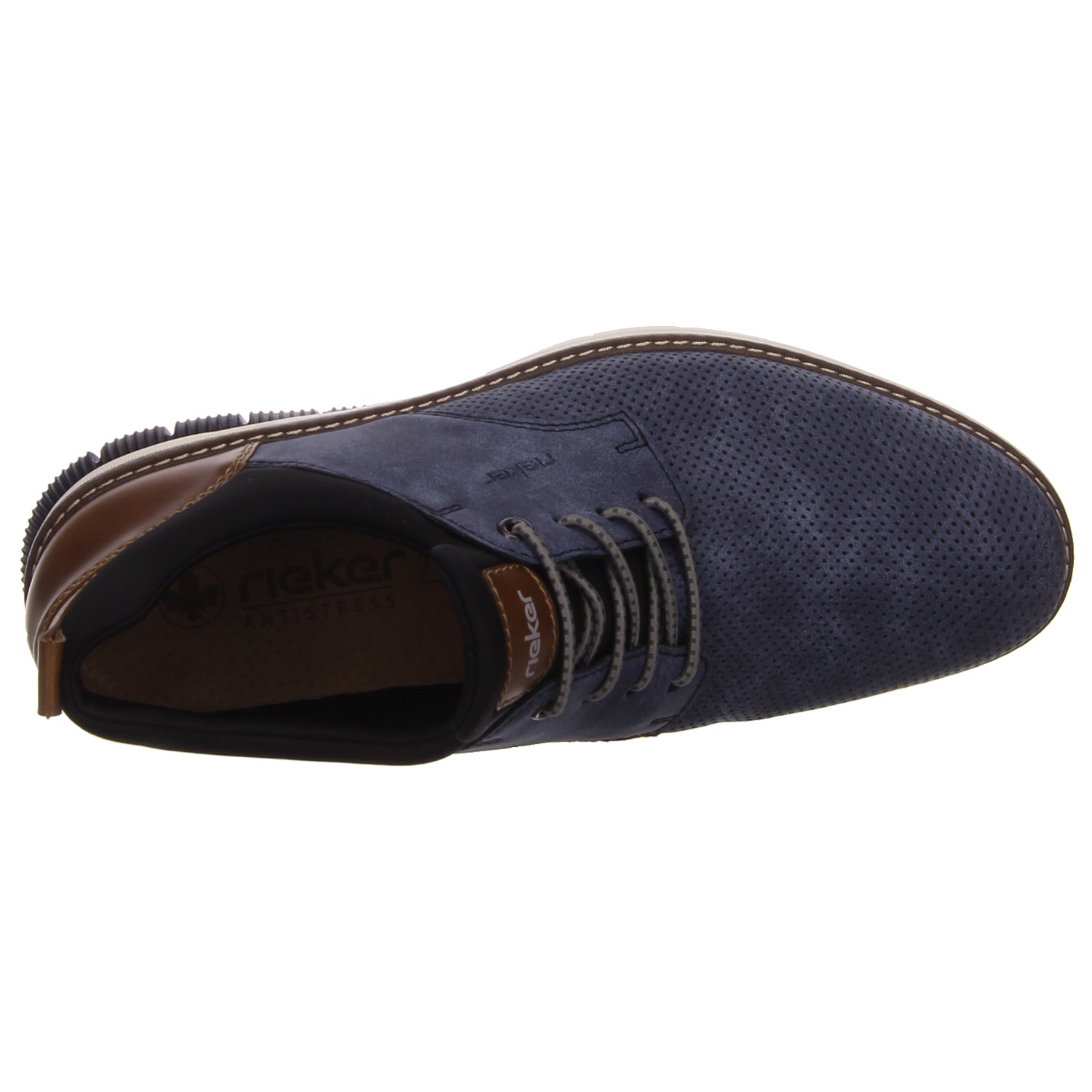 Rieker Schnürhalbschuh blau blau