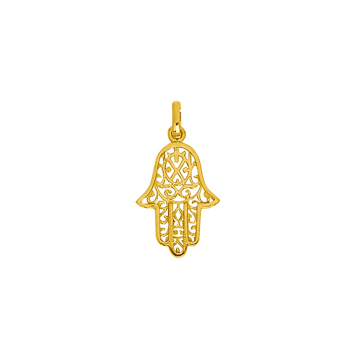 Pendentif Main de Fatma or jaune 9 carats