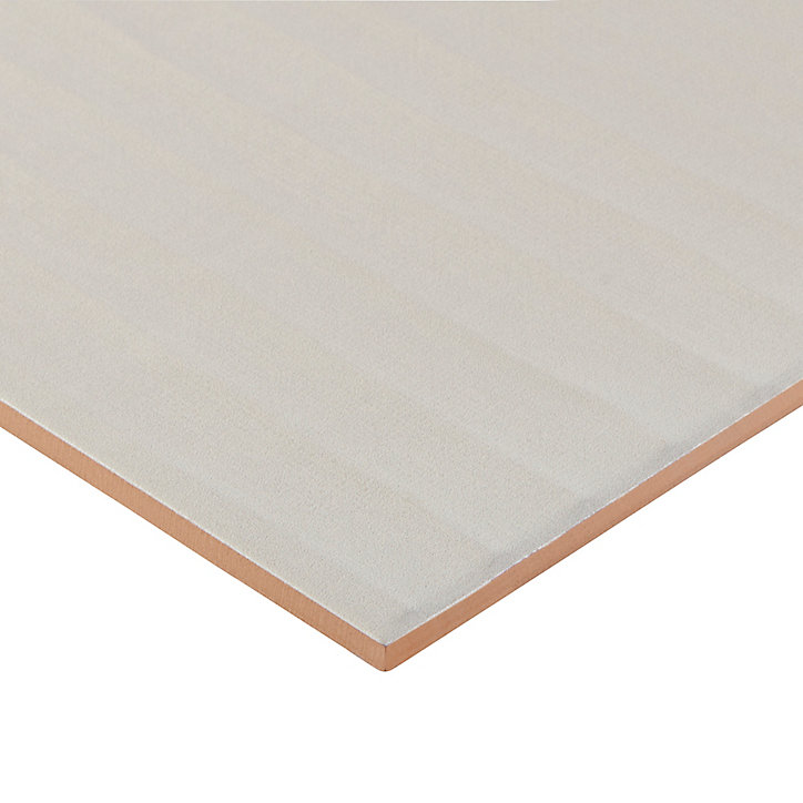 Carrelage mural blanc 20x60cm Textile décor 3D