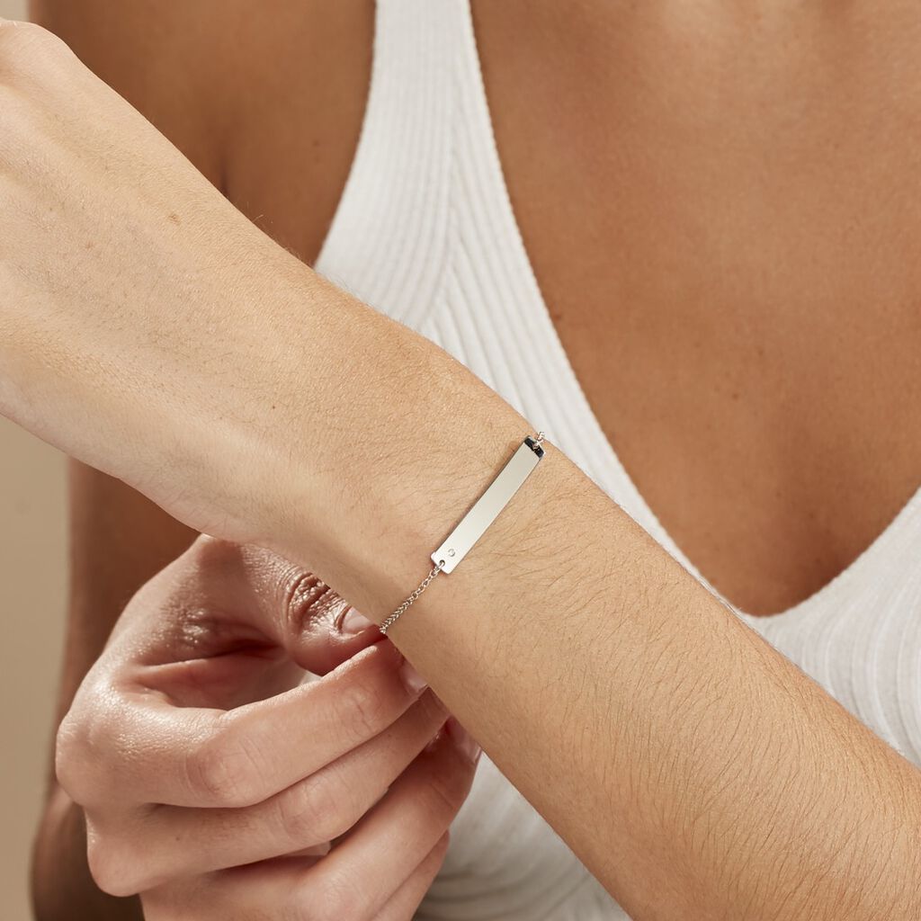 Bracelet Suzeanne Argent Blanc Oxyde De Zirconium