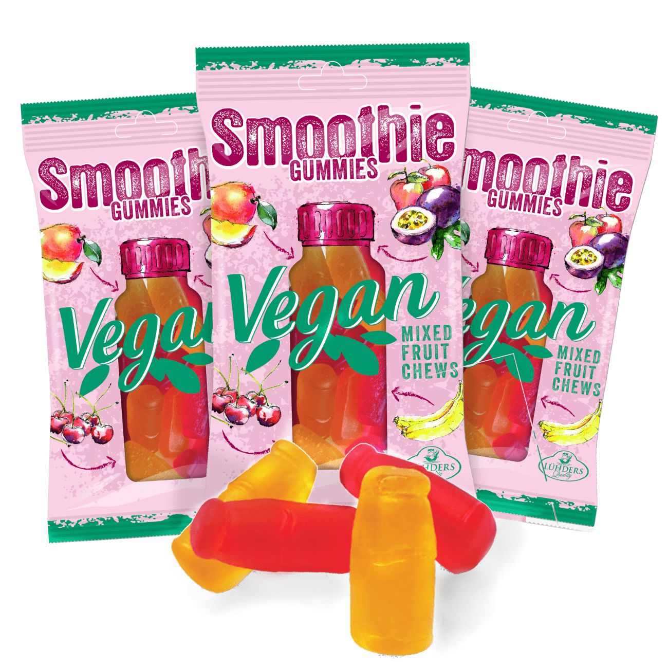 LÜHDERS - Smoothie Gummies KiBa-Exotic, vegan