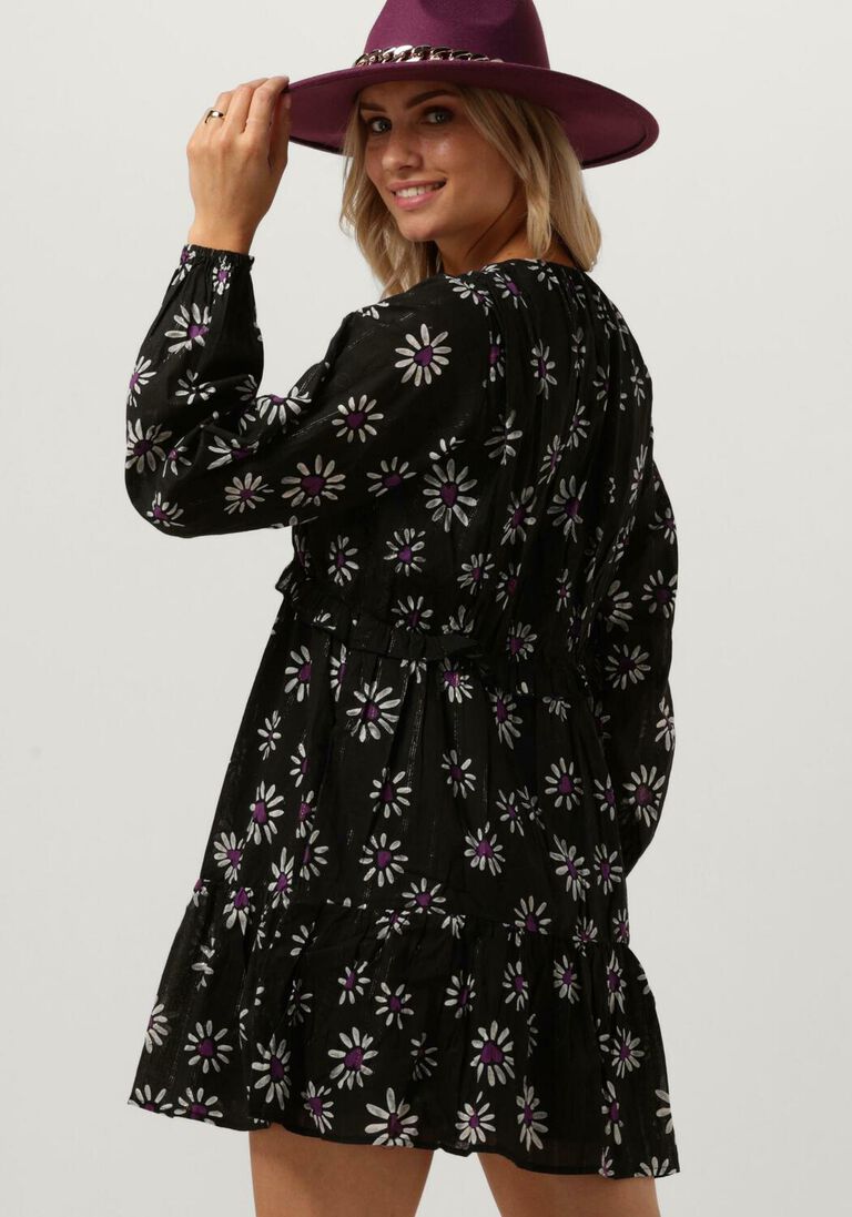 REFINED DEPARTMENT zwarte refined department mini jurk monica