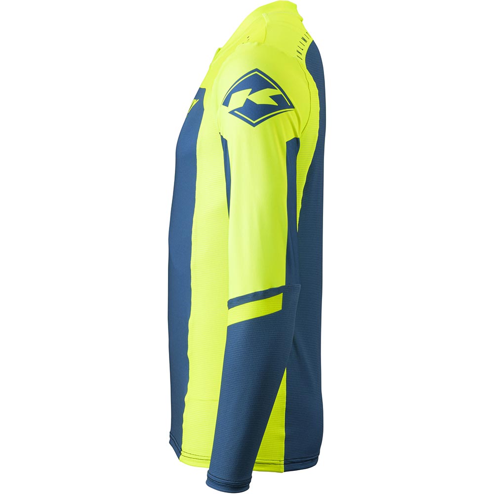 Kenny - Maillot Performance Solid - 2024 Jaune fluo / Bleu