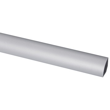 Kwartrond profiel kunststof RVS look zelfklevend 18x18mm 260cm