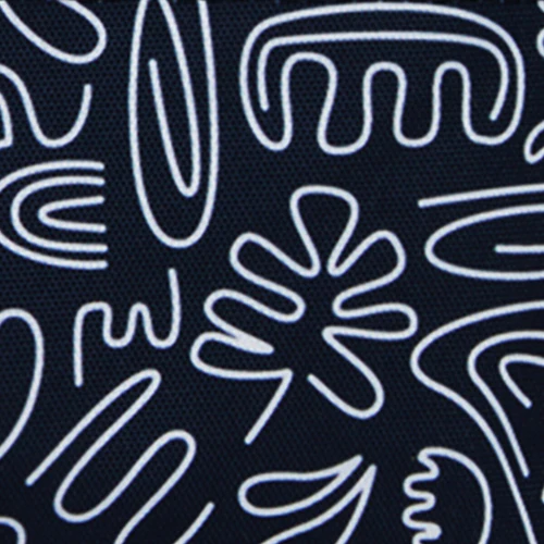 Pochette avant medium Coursives noir