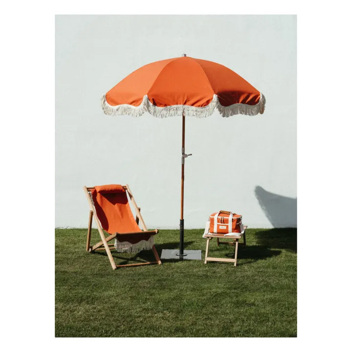 Business & Pleasure Co. Parasol frangé Premium | Rouge
