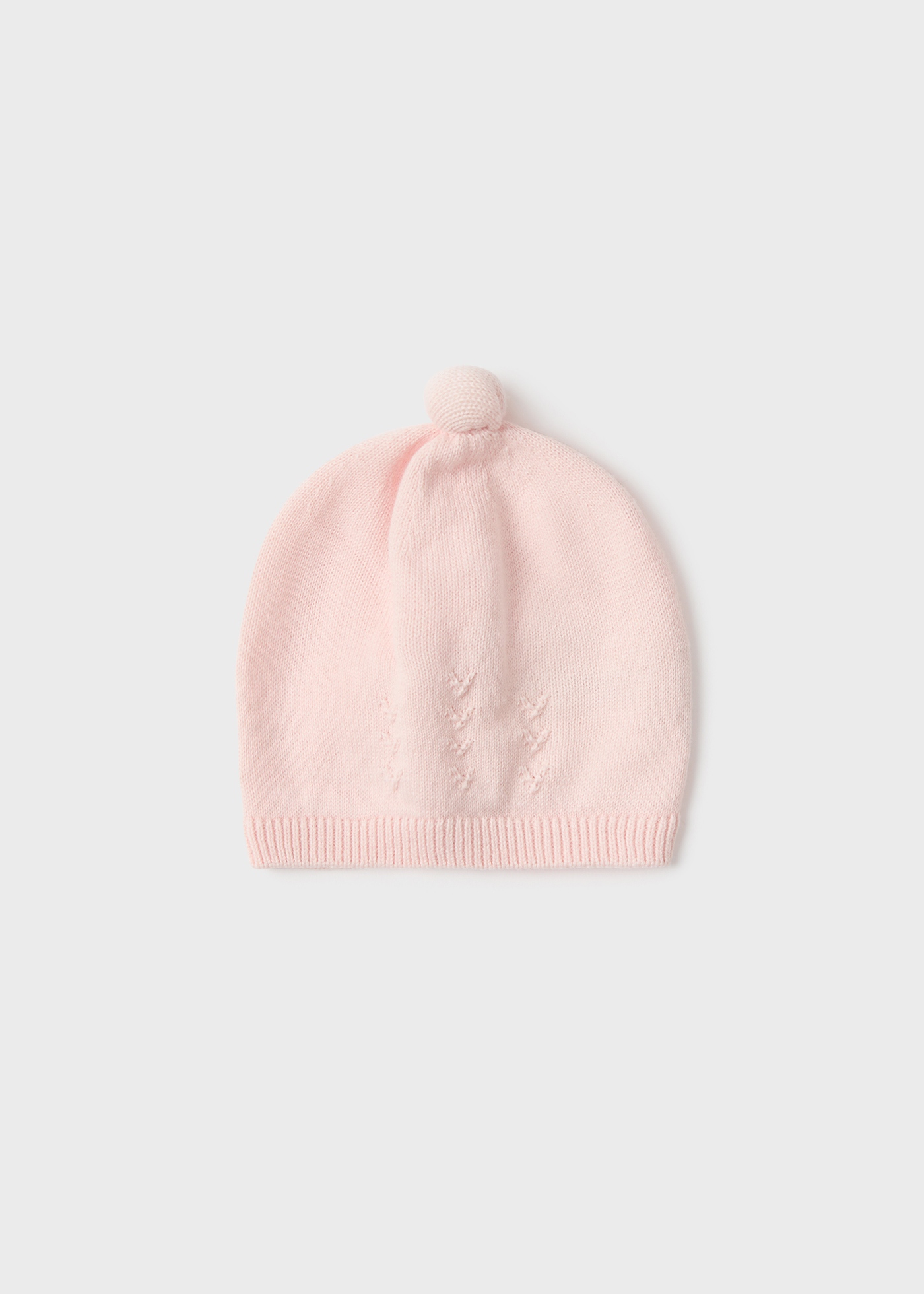 Gorro de malha Better Cotton para recém-nascidos, branco-creme