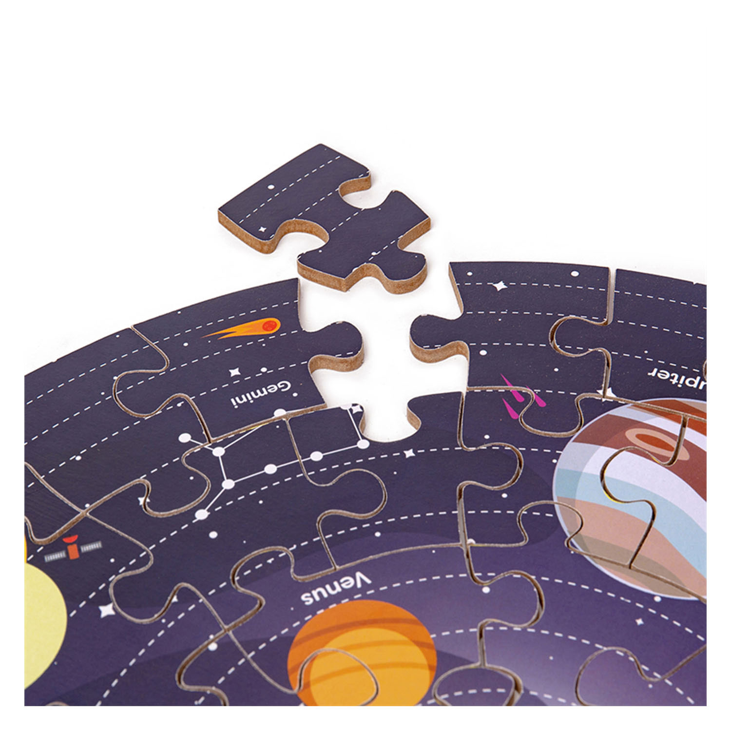Bigjigs Vloerpuzzel Zonnestelsel Rond, 39cm