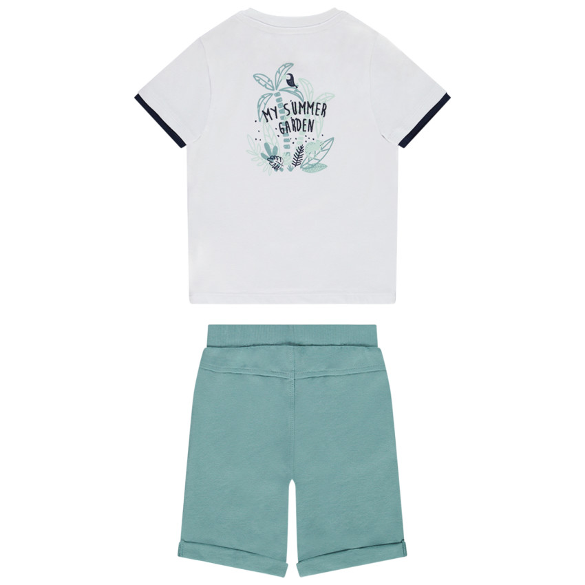 Ensemble 2 pièces t-shirt manches courtes + bermuda pour bébé garçon