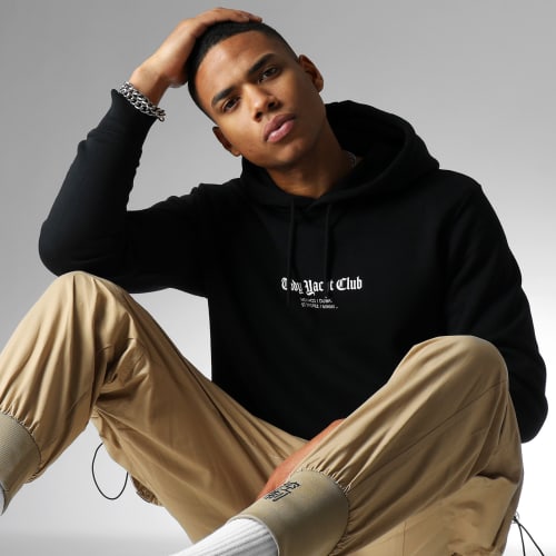 Sweat Capuche Half Bear Noir