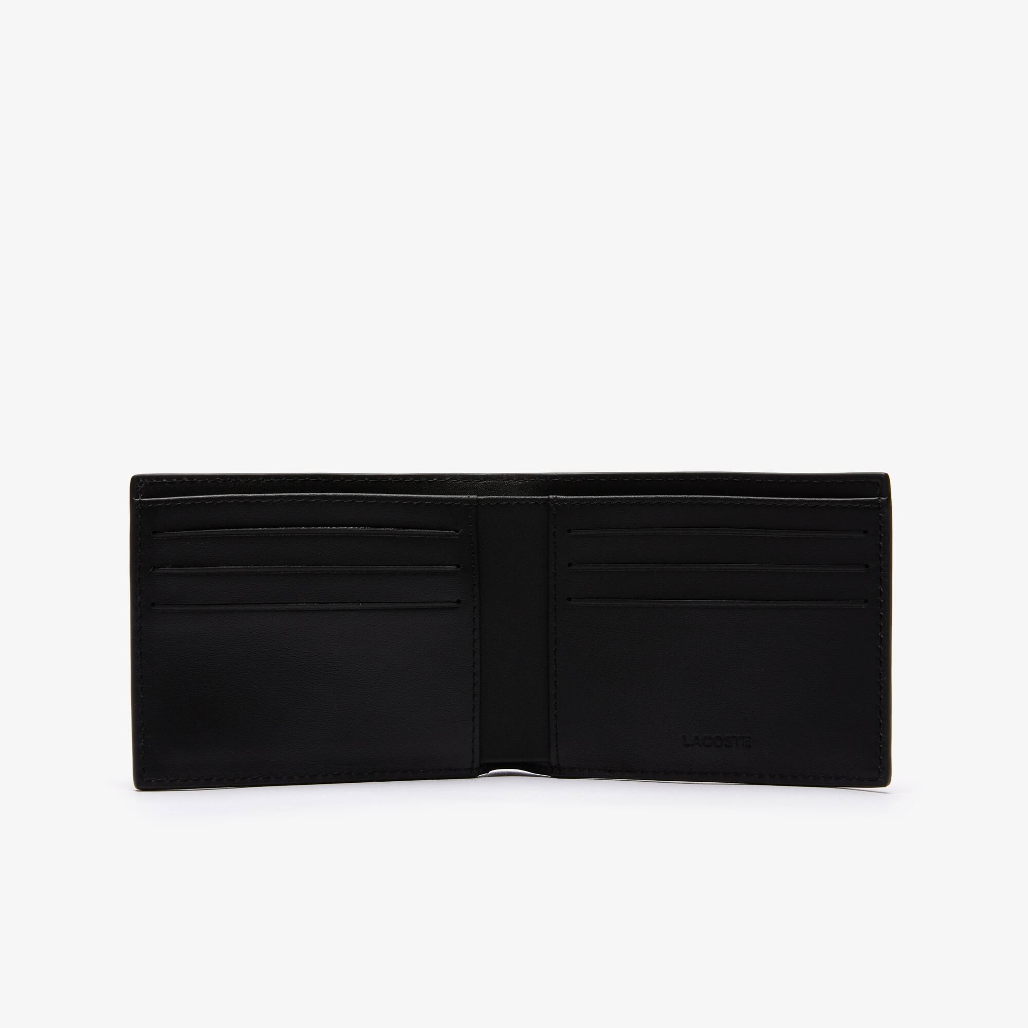 Herren-Brieftasche FG aus Leder für sechs Karten Brieftaschen - Schwarz - Lacoste - Herren
