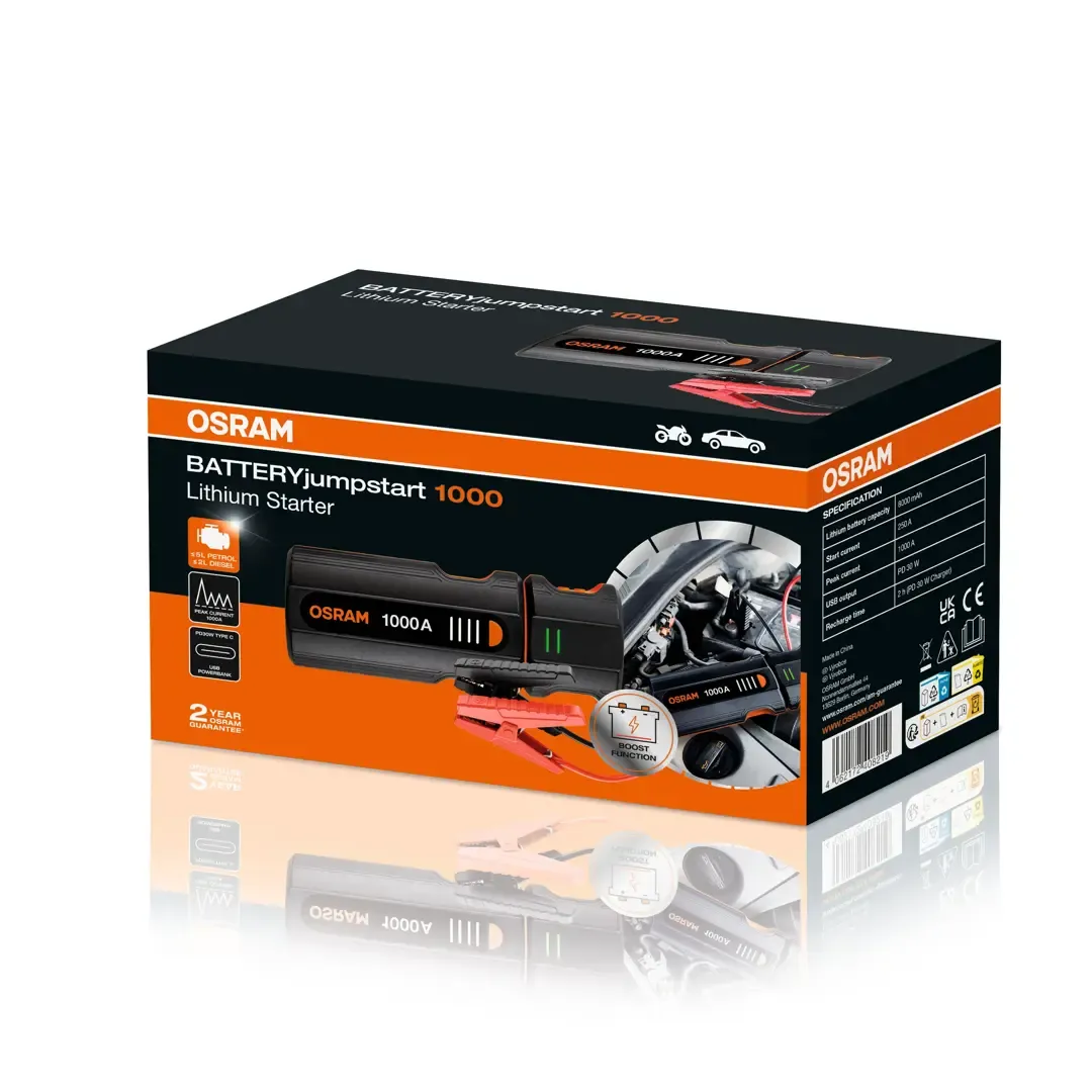 Osram BATTERYjumpstart 1000 Jump Starter - 12V